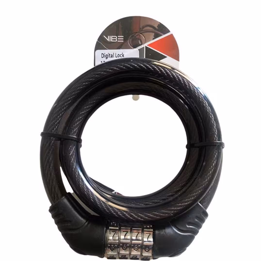 قفل دوچرخه وایب مدل رمزی 85 سانتی مناسب دوچرخه و موتور سیکلت و اسکوتر برقی 