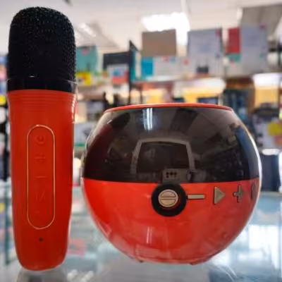 اسپیکر بلوتوثی با میکروفن ست قابل حمل وارداتی کیفیت بی نظیر