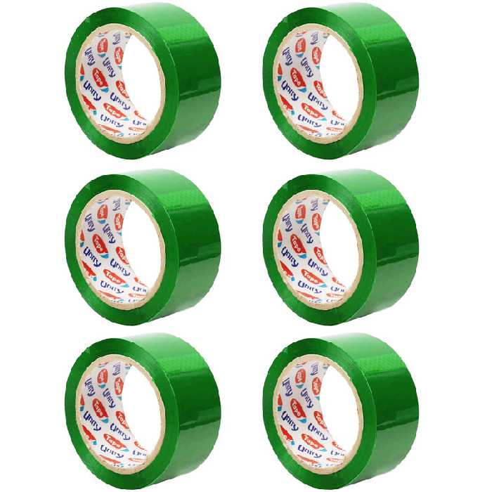 چسب پهن یونیتی مدل یونیگرن عرض 5 سانتی متر بسته 6 عددی