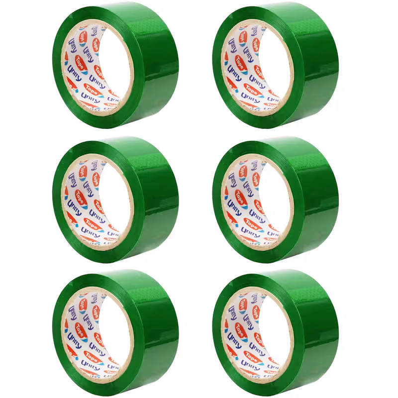 چسب پهن یونیتی مدل یونیگرن عرض 5 سانتی متر بسته 6 عددی