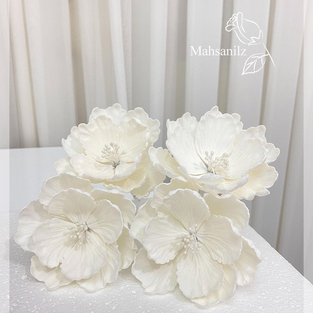 گل‌های شکری پیونی  مخصوص کیک 