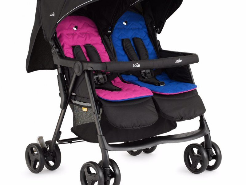 کالسکه دو قلو joie مدلmeet aire™ twin Pink &amp; Blue
