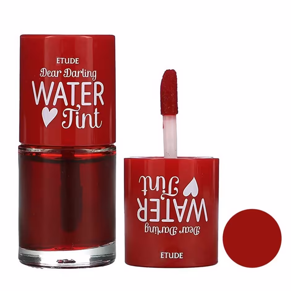 تینت لب مایع Etude اتود قرمز  مدل Water Tint حجم 9.5 گرم