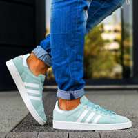 کفش کتانی آدیداس کامپوس آبی فیروزه ای Adidas Campus Blue