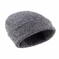 کلاه بافتنی خاکستری دخترانه و پسرانه بچگانه Wedze ان اسکی Beanie ماهیگیر Decathlon