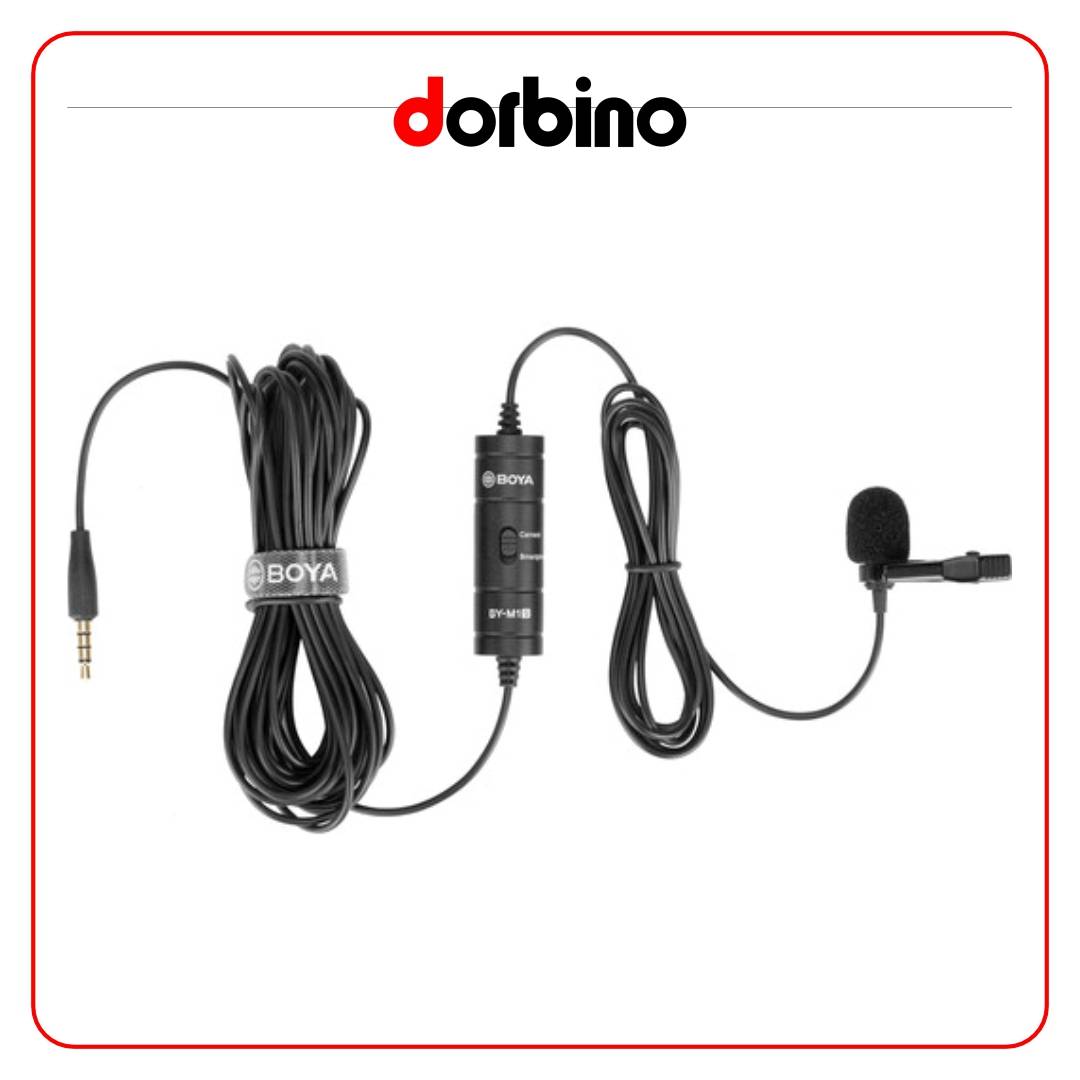 میکروفون بویا BOYA BY-M1S Omnidirectional Lavalier Microphone - فروشگاه دوربین دوربینو