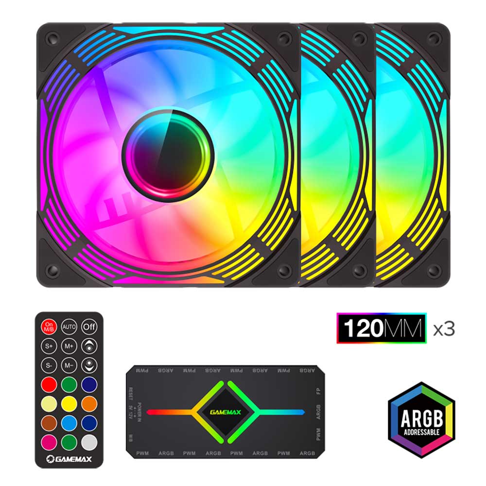 فن کیس گیم مکس GAMEMAX KF300 BK