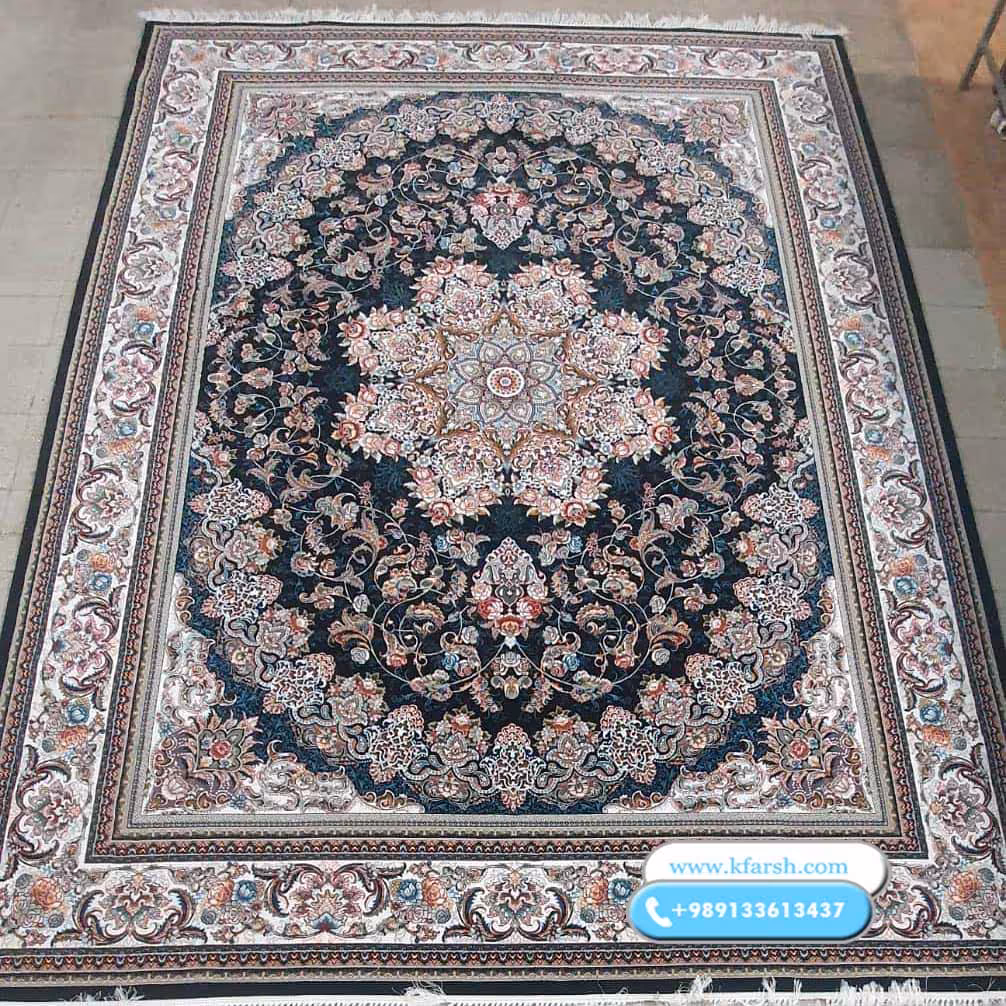 فرش 700 شانه تراکم 1800 طرح میخک