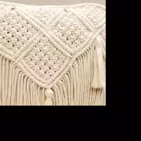 کوسن مکرومه بافی بدون بالشتک داخل