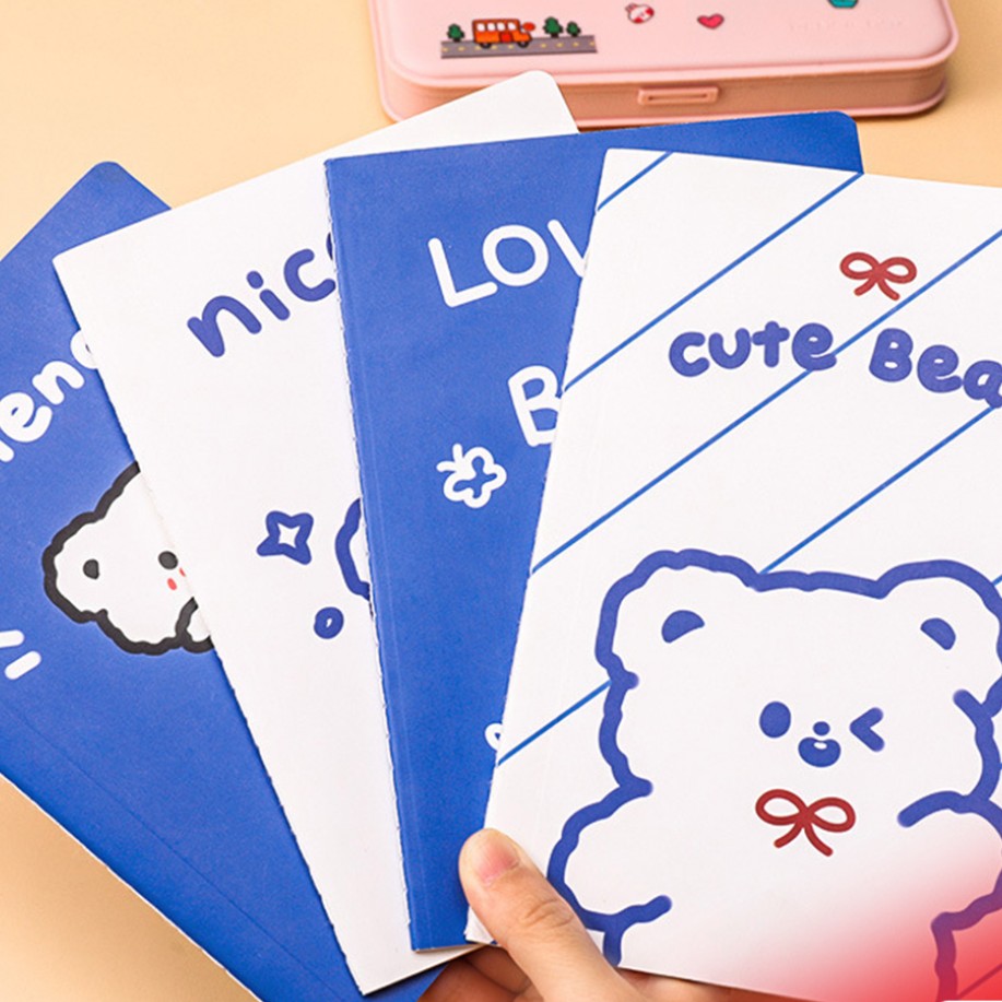 دفتر 30 برگ خط دار طرح خرس