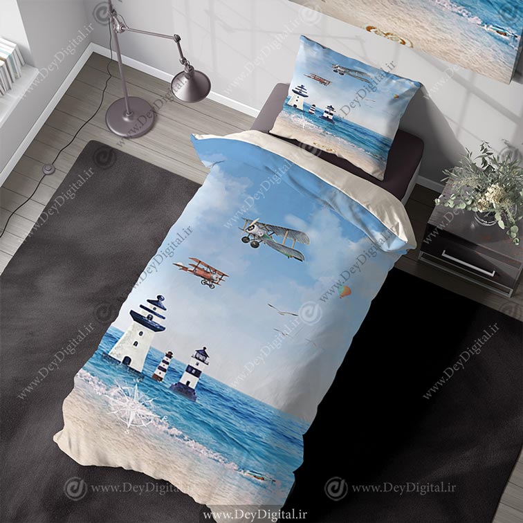 روتختی کارتونی هواپیما های قدیمی در حال پرواز در آسمان pk-4135