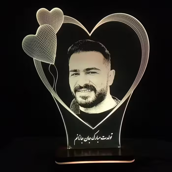 آباژور چهره بالبینگ تصویر چراغ خواب چهره کادو تولد