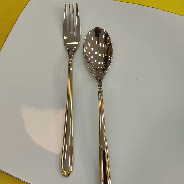 قاشق و چنگال 333 طلایی