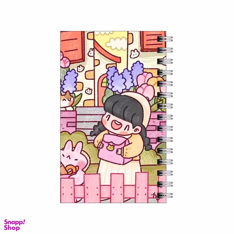 دفترچه یادداشت 60 برگ مدل to do list طرح دختر و خرگوش در راه مدرسه کد 4755125