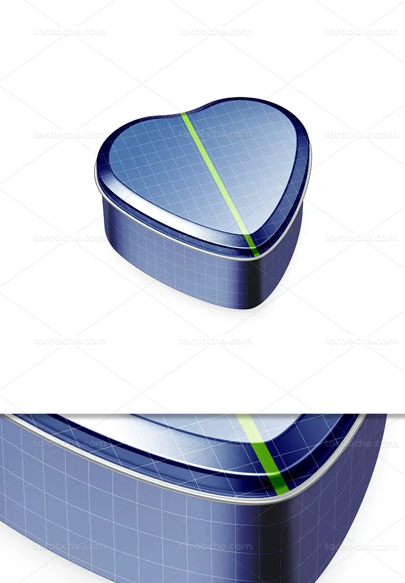 موکاپ قوطی چای فلزی | گرافیک با طعم تربچه