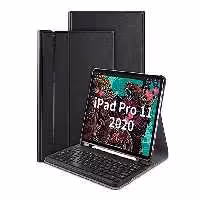 کیف چرمی وگان کیبورد دار آیپد پرو 11 2020 و 2021 گرین Green ipad Pro 11 2020/2021 Wireless Keyboard Premium Vegan Leather Case