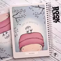 دفتر خط دار 100 برگ جلد سخت پیل طرح 11