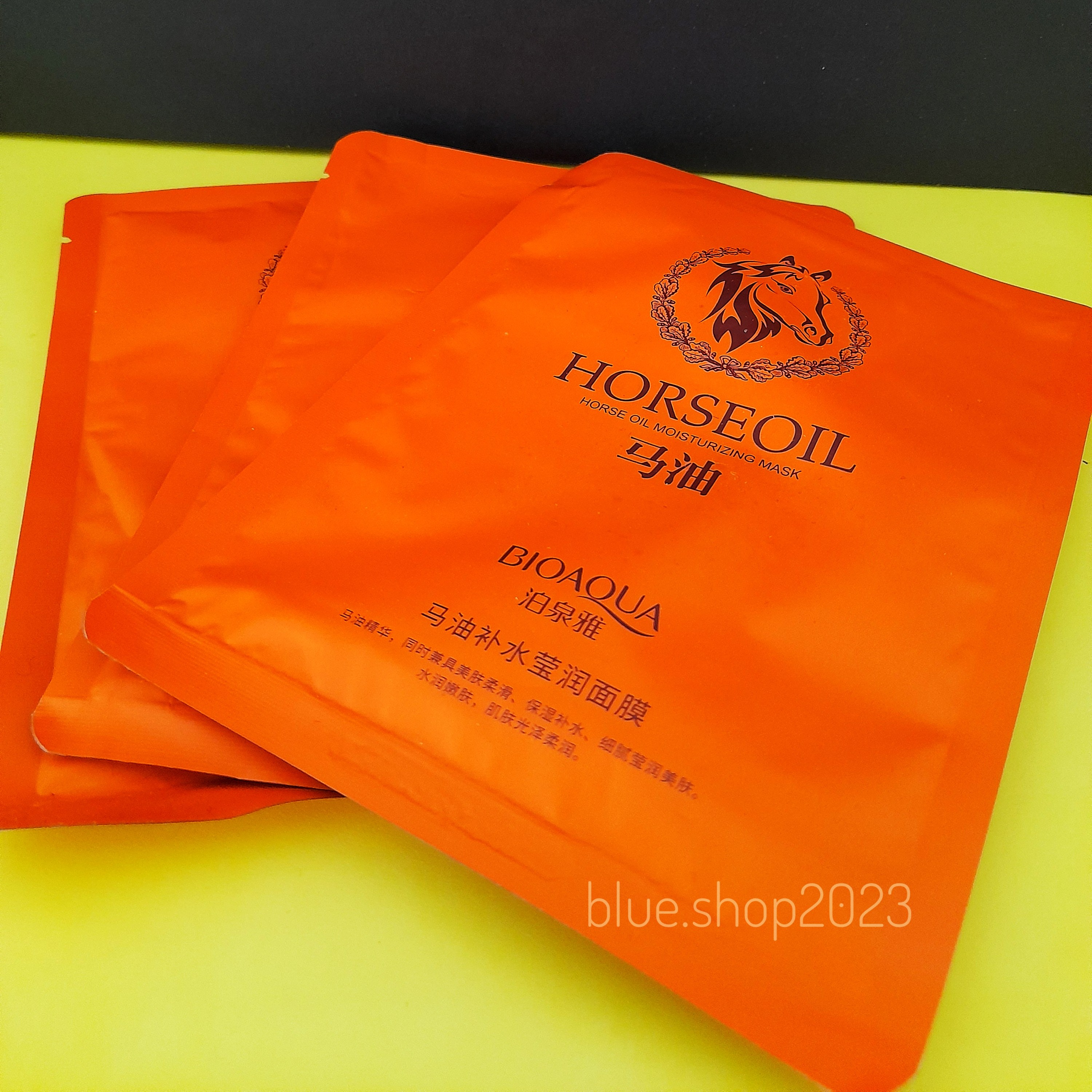 ماسک ورقه ای روغن اسب بیوآکوا اصل 25 گرم  