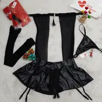 کاستوم فانتزی لاتکس جوراب دار با شورت لامبادا