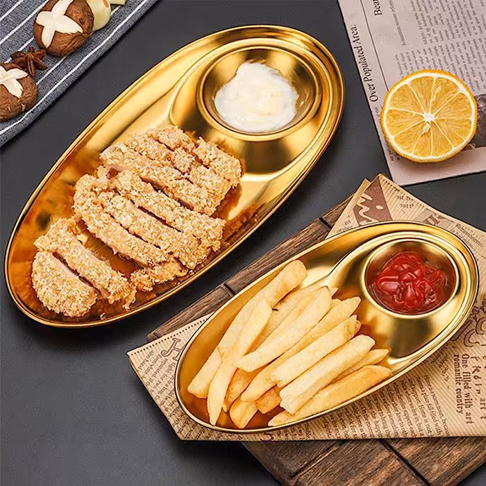 اردور بیضی دوخانه طلایی قایقی