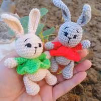 بافت آویز خرگوش 