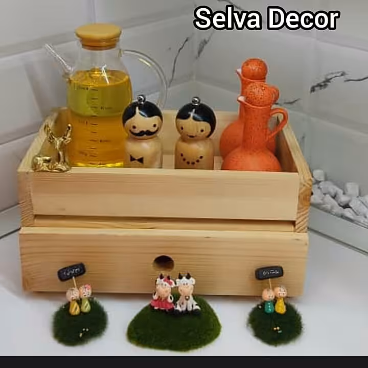 استند جای روغن کشو دار چوبی 