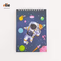 دفترچه یادداشت سیمی کلیپس جلدسخت طرح 001
