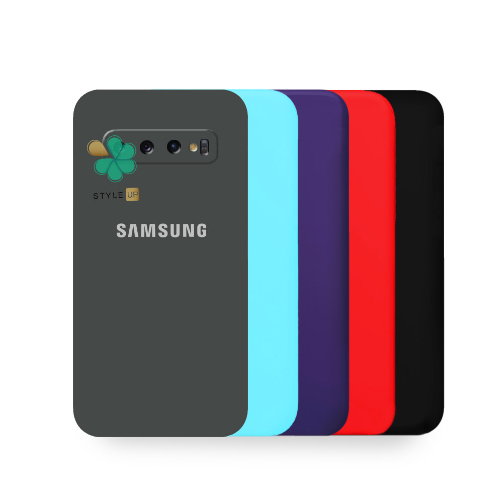 قاب گوشی سامسونگ Samsung Galaxy S10 Plus مدل سیلیکونی محافظ لنز دار