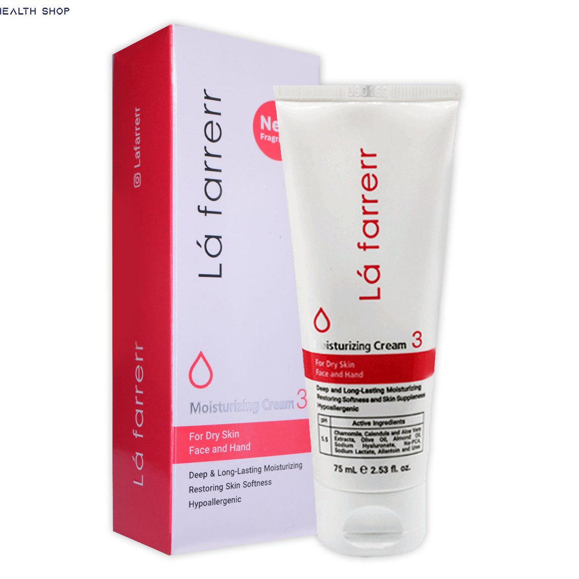 کرم مرطوب کننده صورت و دست لافارر مخصوص پوست خشک 