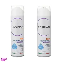 ژل اصلاح کاسپین مدل SENSITIVE حجم 200 میلی لیتر مجموعه 2 عددی