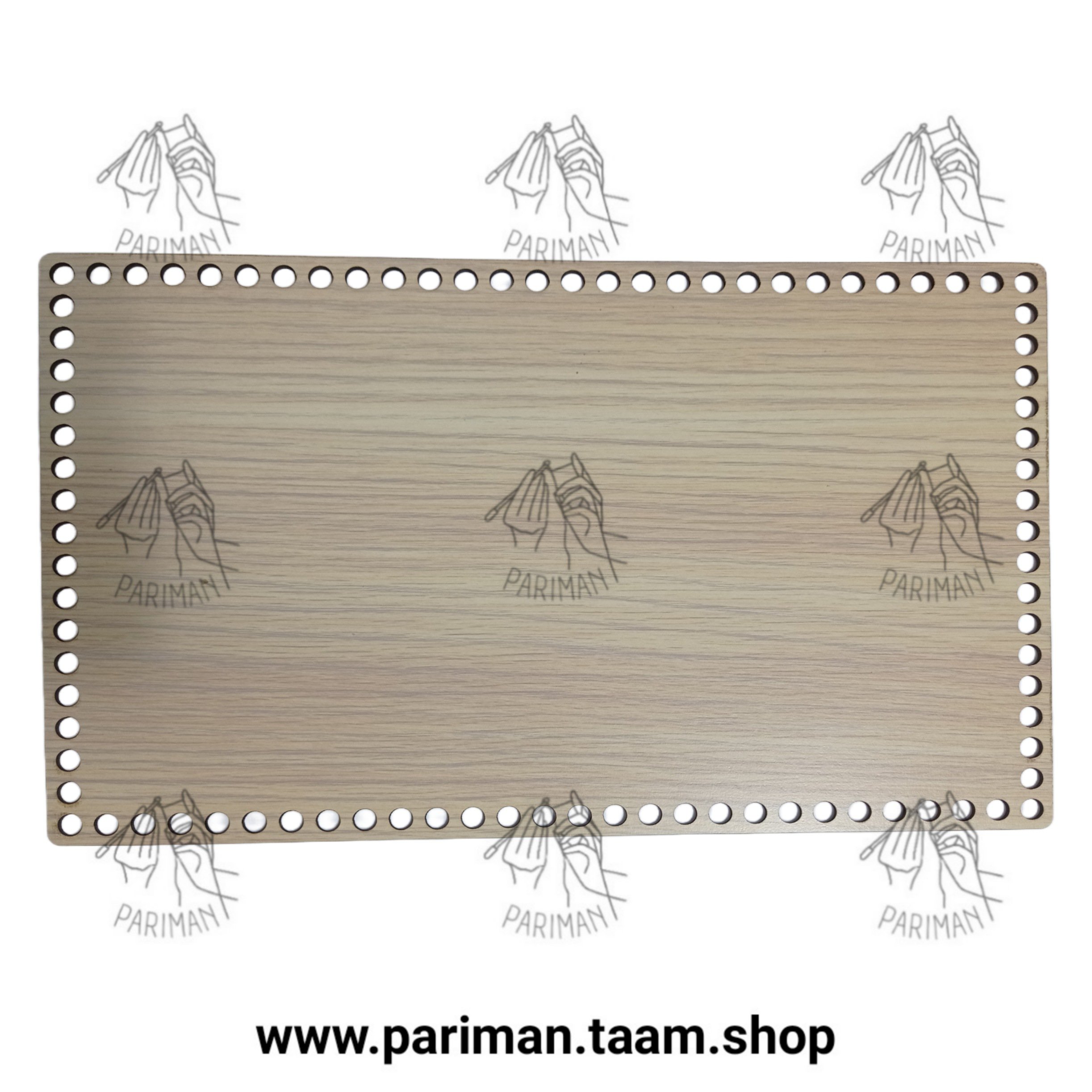 کفی چوبی مستطیل سایز35*22