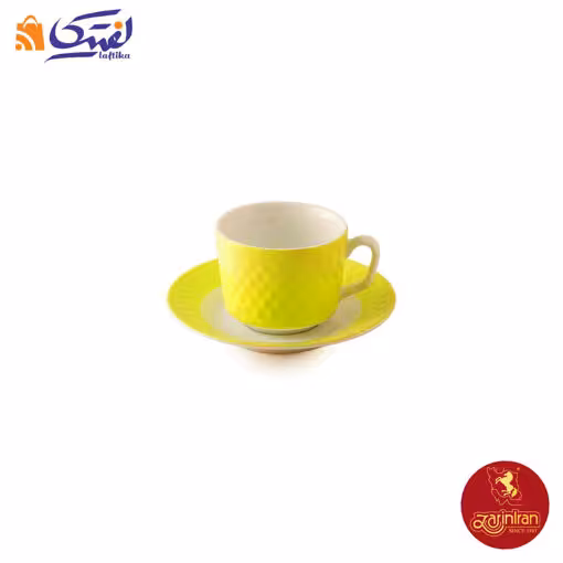 سرویس چای خوری چینی زرین رادیانس طرح آفتاب 12 پارچه