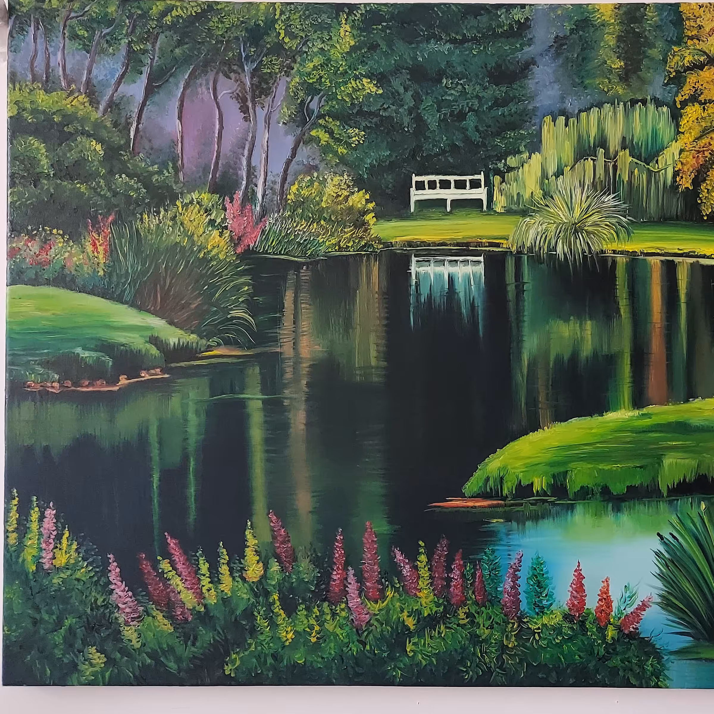 نقاشی تابلوی رنگ روغن آرامش