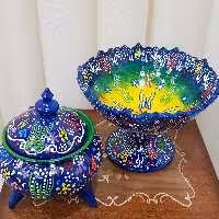 شکلات خوری و آجیل خوری  میناکاری عثمانی 