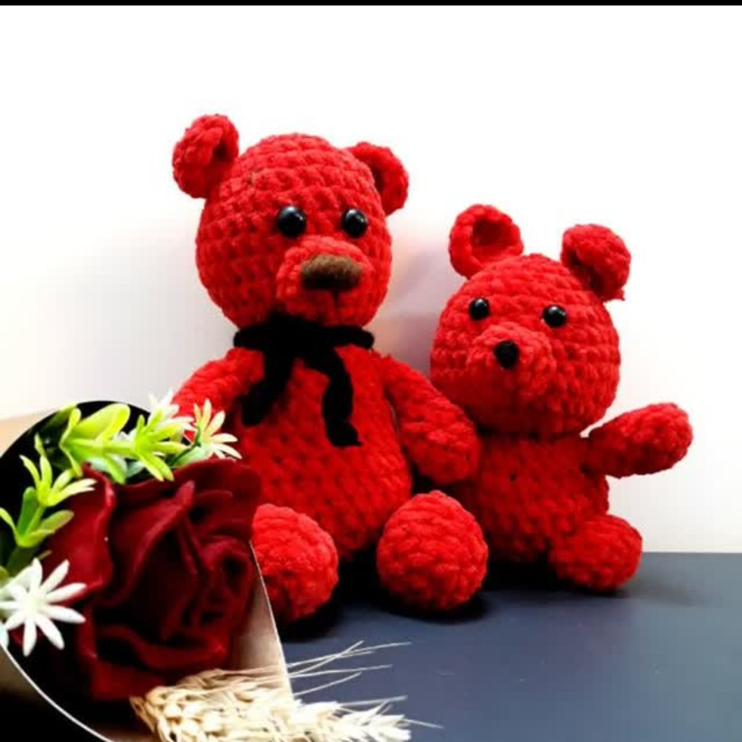 عروسک بافتنی خرس تپلی