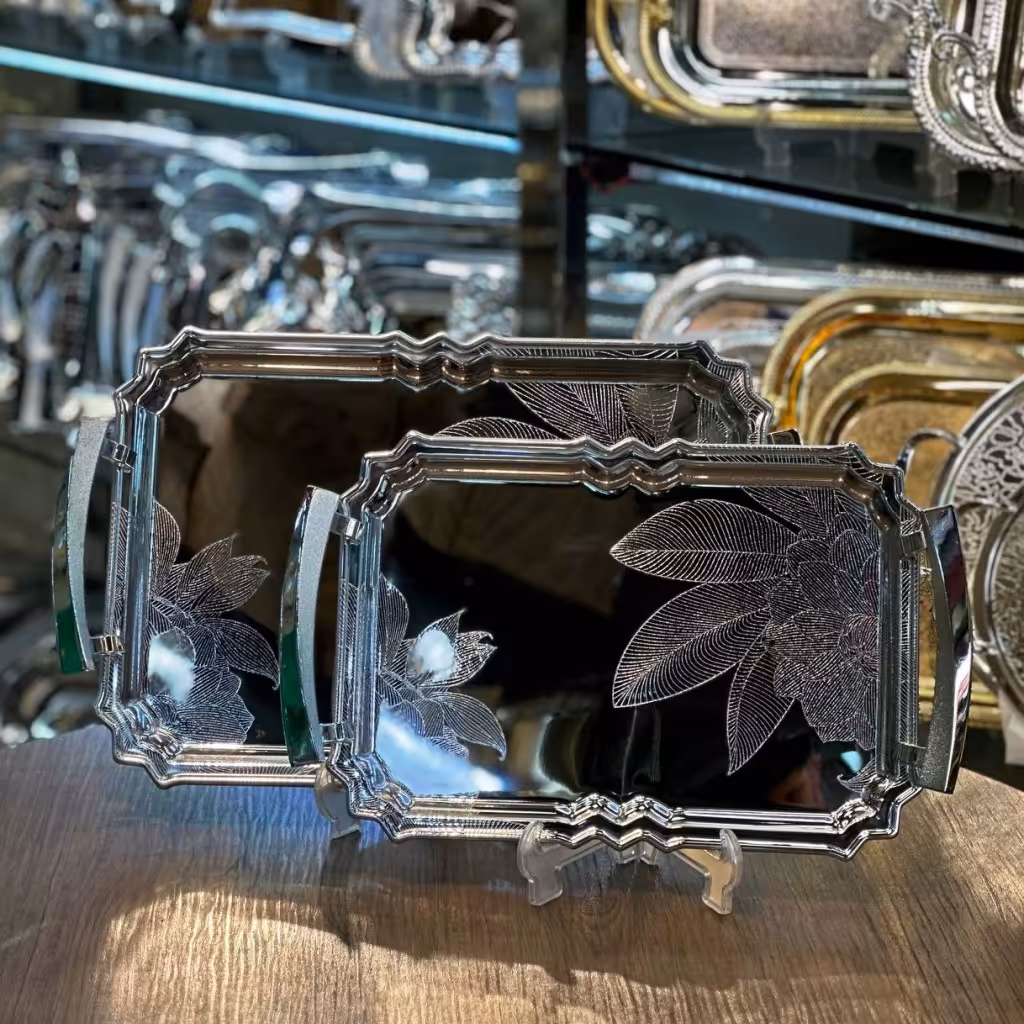 سینی استیل 2تیکه خارجی