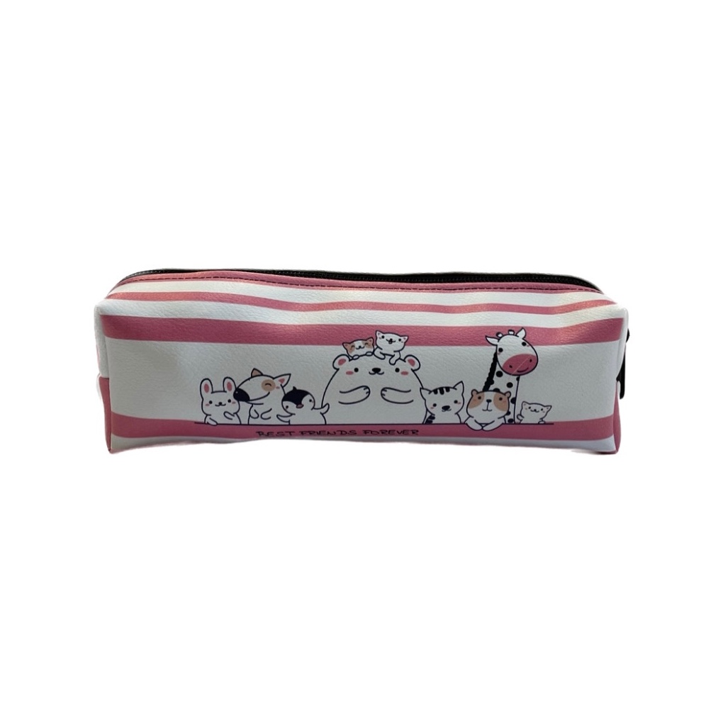 جامدادی تک زیپ  چرمی 