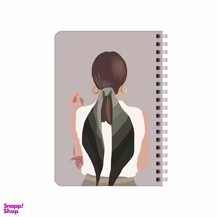 دفترچه یادداشت بامبیلیپ مدل چوبی طرح استایل دخترونه مینیمال کد 4289400