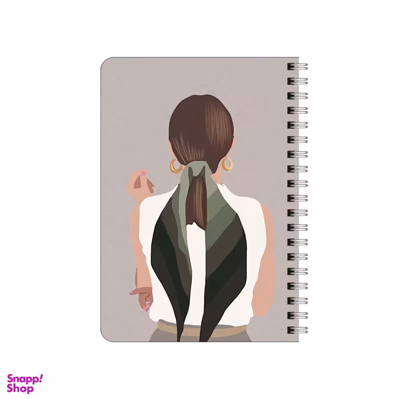 دفترچه یادداشت بامبیلیپ مدل چوبی طرح استایل دخترونه مینیمال کد 4289400