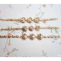 دستبندرنگ ثابت طرح طلاعیار18کیفیت عالی کد11