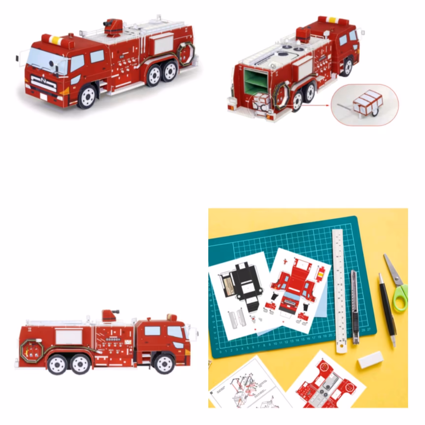 کیت ساخت  ماکت کامیون آتش نشانی بزرگ2