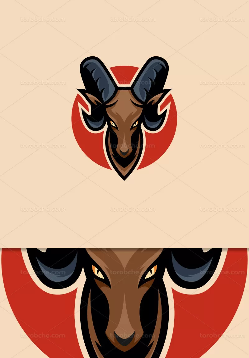 وکتور لوگوی بز کوهی | گرافیک با طعم تربچه