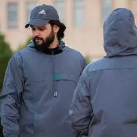 هودی مردانه D109 برساد رنگ طوسی سایز 2XL