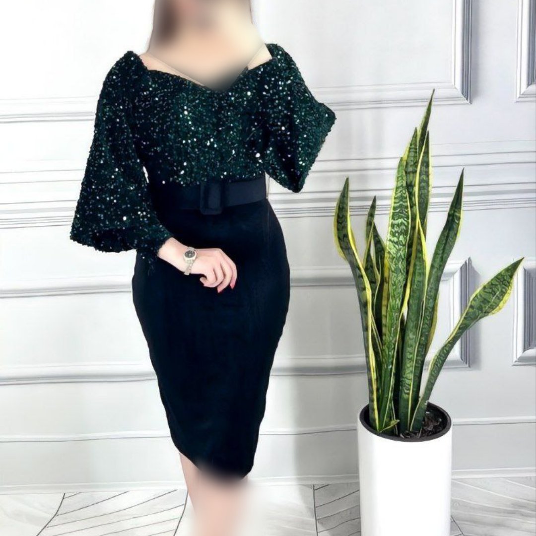 تونیک مجلسی پولک مخمل