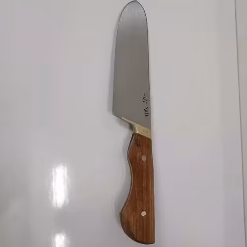 چاقو سلاخی فولادی دسته چوبی زنجان تیغه تیز