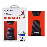 هارد HDD لپ تاپ 2 ترابایت Adata HD650 Durable External قرمز-گارانتی آونگ