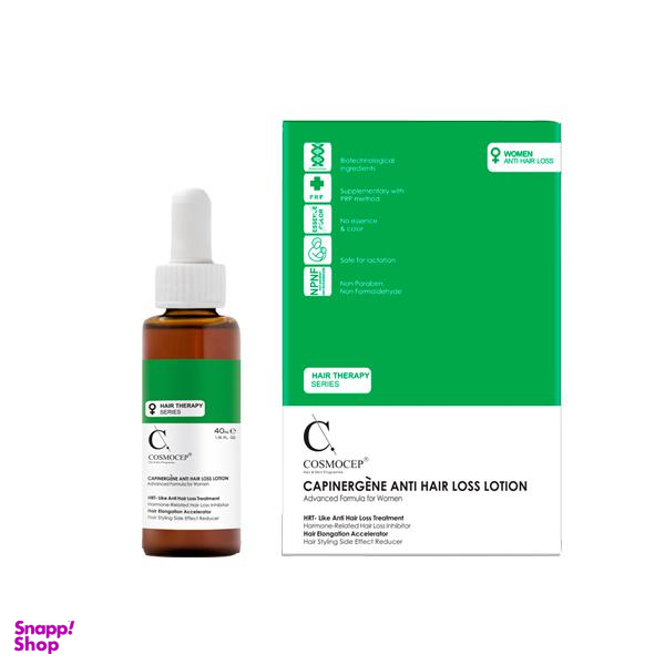 محلول تقویت کننده مو زنانه کازموسپ (Cosmocep) مدل Anti hairloss حجم 40 میلی‌لیتر