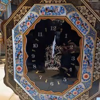 ساعت شش گوش خاتم و مینیاتور