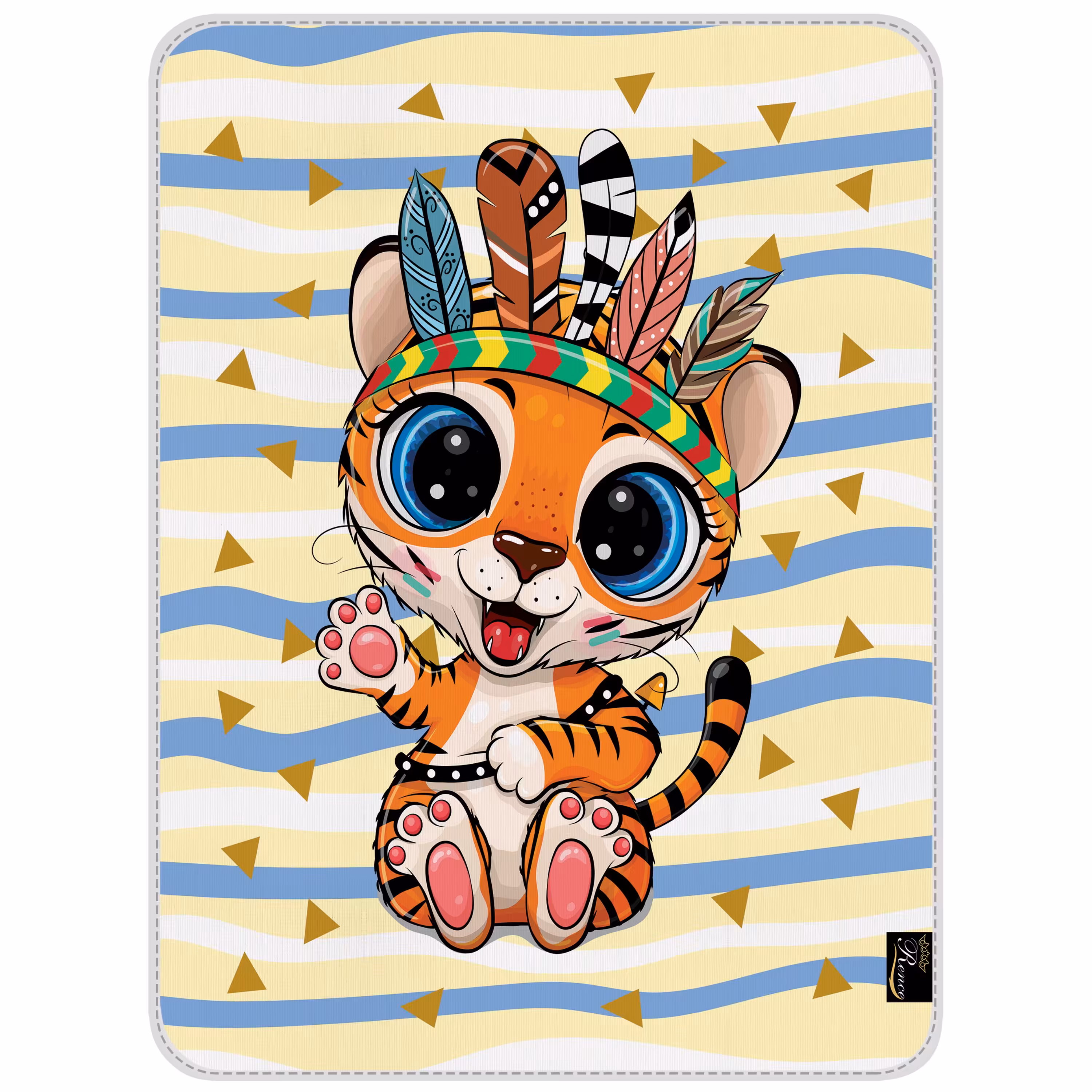 زیر انداز ضد آب تک نفره نوزاد سایز 55 در 75 مدل E1-612 شرکت رنس