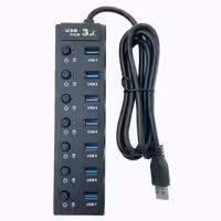 هاب 7 پورت USB 3.0 کلید دار کی نت K-HUAMH907